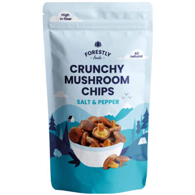 Forestly foods Crunchy mushroom snack Suola & Pippuri 50g