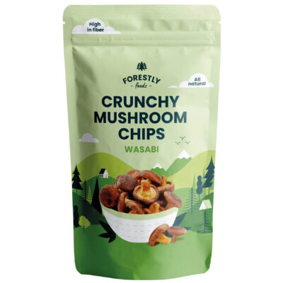 Forestly foods Crunchy mushroom snack Wasabi 50g