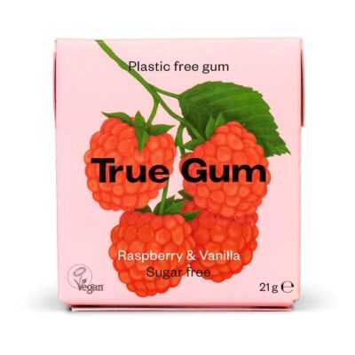 True Gum Purukumi Vadelma & Vanilja 21g