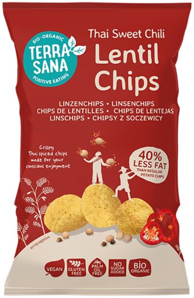 TerraSana Linssisipsi Sweet chili 75g