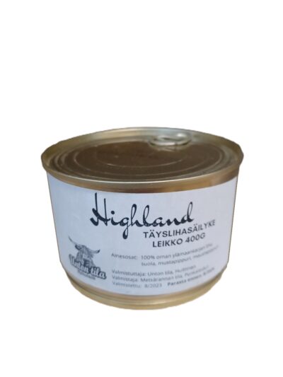 Unton tila Highland Täyslihasäilyke leikko 400g