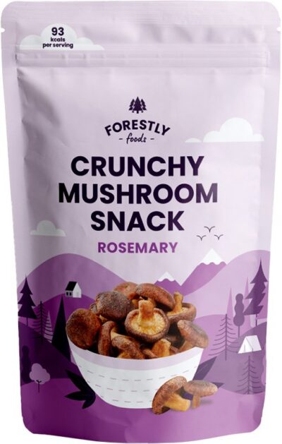 Forestly foods Crunchy mushroom snack Rosmariini 50g