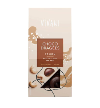Vivani Suklaakuorrutetut cashew-pähkinät 75g